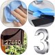 thumbnail image 4 of Números de buzón 3D de 3 pulgadas, números de casa autoadhesivos a prueba de agua, letreros de números de dirección DIY, pegatinas de números para apartamento, hogar, oficina, hotel,, 4 of 6