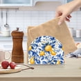 thumbnail image 6 of Lemons and Blue Leaves Acrylic Napkin Holder Clear Paper Tissue Dispenser Kitchen Dining Room Bathroom Party Hotel, 6 of 8