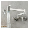 thumbnail image 2 of Brass Pot Filler Faucet Folding Kitchen Faucet With Double Joint Swing Arms Rotated Tap Wall Mounted For Hot And Cold Water ,360° Swivel Spout, 2 of 7