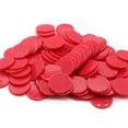 thumbnail image 1 of Hakitaroom Juego De 100 Fichas De Juego De Minifichas De Póquer De Plástico Opaco Con Caja De Almacenamiento (Rojo 1,58 Pulgadas), 1 of 5