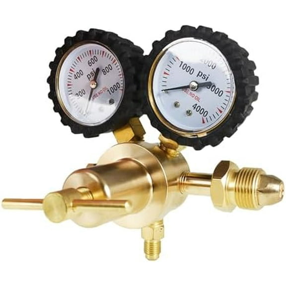 Nitrogen Regulator CGA580 Inlet Connection 0-1000PSI Delivery Pressure 1/4 Inch Male Flare Outlet Connection$$Tools & Hardware Other