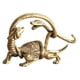 thumbnail image 5 of Estatua de latón Feng Shui, figura coleccionable, estatua de animal en miniatura de buena suerte tortuga rayada, 5 of 9
