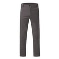 thumbnail image 4 of Fgnfyis Slim Waist Full Trousers Men's Casual Solid Mid Pocket Length Fashion Pant Men's pants Trousers for Men Dark Gray XXL, 4 of 7