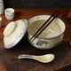 thumbnail image 5 of Juego de 2 tazones de cerámica para ramen con tapa, cuchara y palillos para sopa, arroz y fideos. Vajilla de estilo tradicional, apta para microondas y lavavajillas, 750 ml., 5 of 7