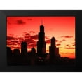 thumbnail image 2 of Highsmith, Carol 14x11 Black Modern Framed Museum Art Print Titled - Chicago silhouette Chicago Illinois, 2 of 5