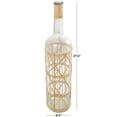 thumbnail image 3 of DecMode 27" Handmade Tall Glass Vase with Light Brown Rattan Woven Body and Neck, 3 of 7