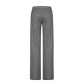 thumbnail image 5 of Jxximdong Pants for Women Women's Wide Leg Striped Pants Casual Drawstring Elastic Low Rise Pajama Pants Wear Trousers Black L Trousers, 5 of 9