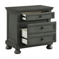 thumbnail image 2 of DeeHome Jackson Modern Style 2-Drawer Nightstand Made with Wood & Rustic Gray Finish, 2 of 6