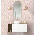 thumbnail image 6 of NextWall Light Pink Cora Damask Peel and Stick Wallpaper, 6 of 8