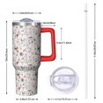 thumbnail image 2 of White Christmas Deer and Gift Pattern Tumbler with Handle and Lid,40oz Double Wall Vacuum Insulated Tumbler,Cups Gift for Women and Men, 2 of 7