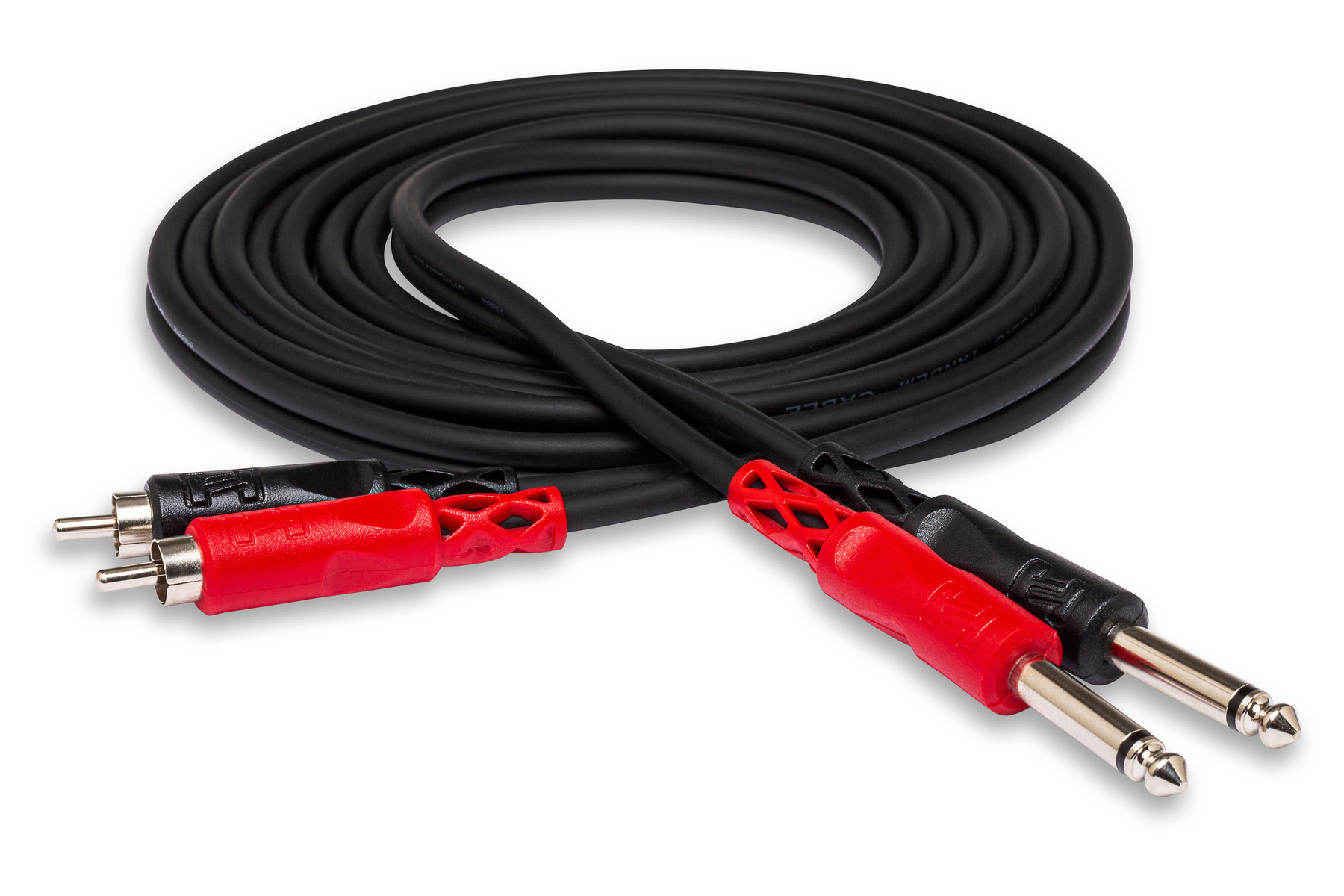 Hosa CPR-203 Stereo Interconnect Cable, Dual 1/4in TS to Dual RCA - 10 ft. - image 3 of 3