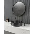 thumbnail image 5 of Eden Bath EB-SS001BK 15 in. Round Stainless Steel Vessel Sink with Drain in Black, 5 of 7