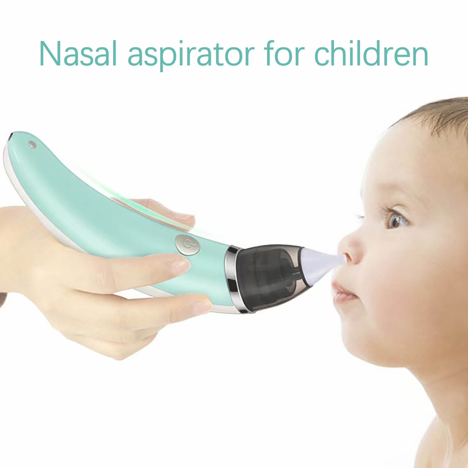 RuiJiao Baby Electric Nasal Aspirator,BPA-Free ABS+ Safe Snot Cleaner with USB Recharge, 2 Soft Nozzles for Newborns and Toddlers, Auto Shut-Off