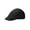 Black, variant on Spencer Men's Mesh Flat Cap Breathable Summer Newsboy Hat Cabbie Flat Cap for Outdoor, Driving, Hunting, Black