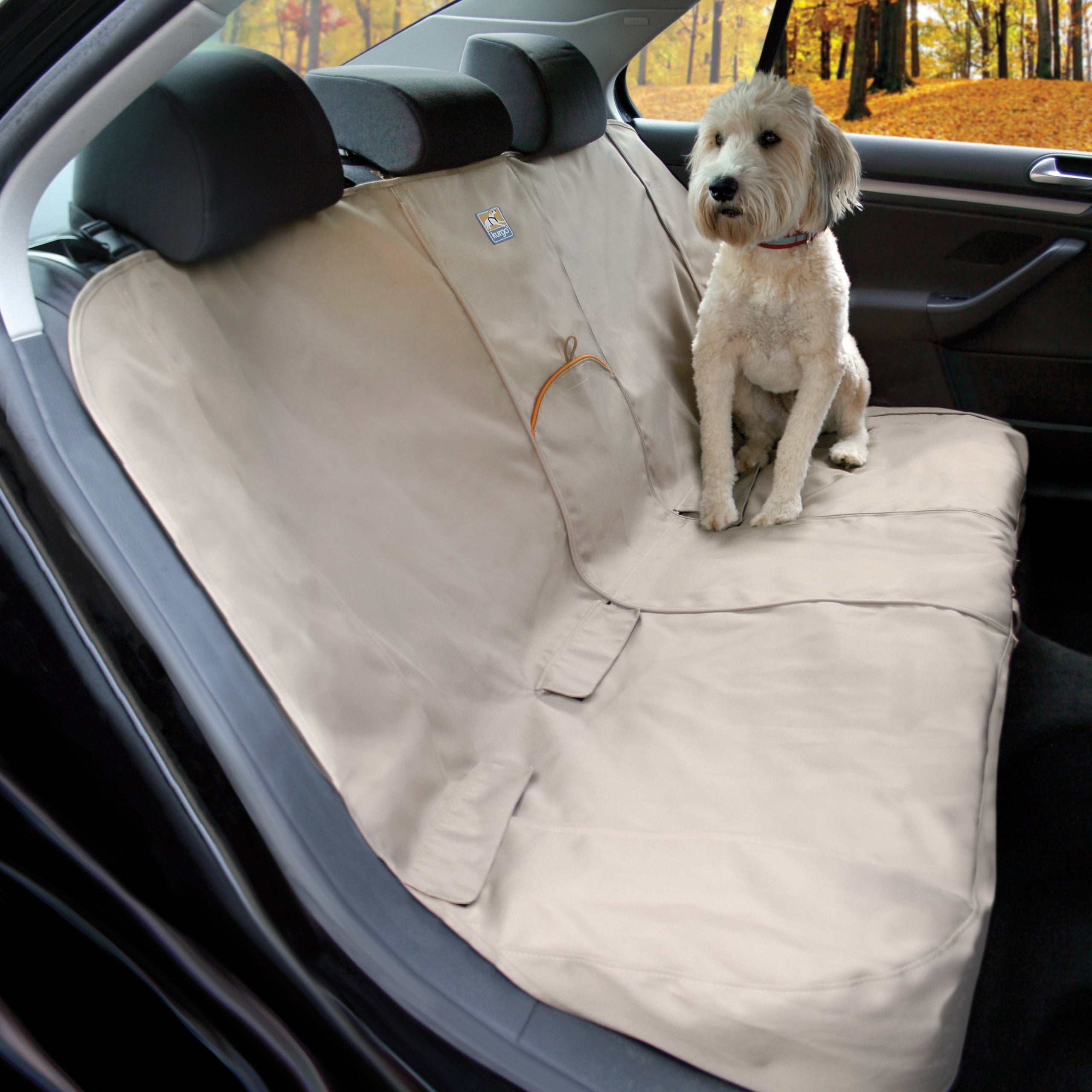 Kurgo Dog Seat Cover Car Bench Seat Covers for Pets Dog Back Seat