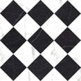 thumbnail image 6 of The Tile Life Windsor Checkerboard 12" x 12" Calacatta & Nero Marquina Matte Porcelain Tile Case of 32, 6 of 9