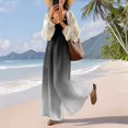 thumbnail image 5 of Women's Summer Ombre Gradient Jumpsuit, Casual Wide Leg Bib Overalls with Pockets, Loose Fit Sleeveless Boho Rompers Long Pants, 5 of 7