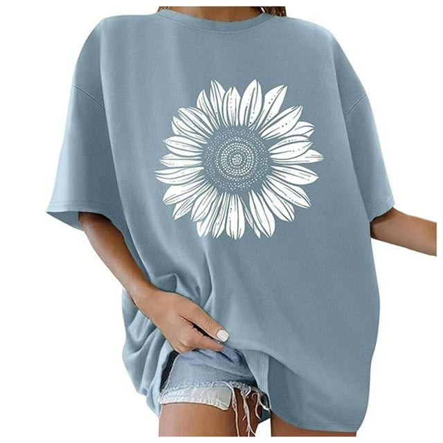 WEAIXIMIUNG T-Shirt à Manches Courtes Col Rond Imprimé Mode pour Femmes pour la Saint-Valentin