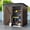 Brown, variant on UFORIC 5x3ft Outdoor Storage Shed,Metal Garden Organizer, Lockable Door,Backyard,Garden,Dark Gray