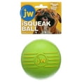 JW iSqueak Ball NonToxic Rubber Dog Toy for Dogs 60100 lb, Assorted