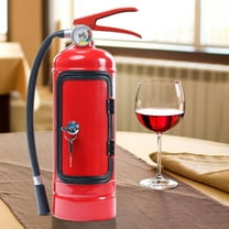 SDJMa Fire Extinguisher Mini Bar Handmade Metal Mini Bar For Whiskey Lovers, Creative Fire Extinguisher Shape Wine Storage System Quirky Gifts For Men