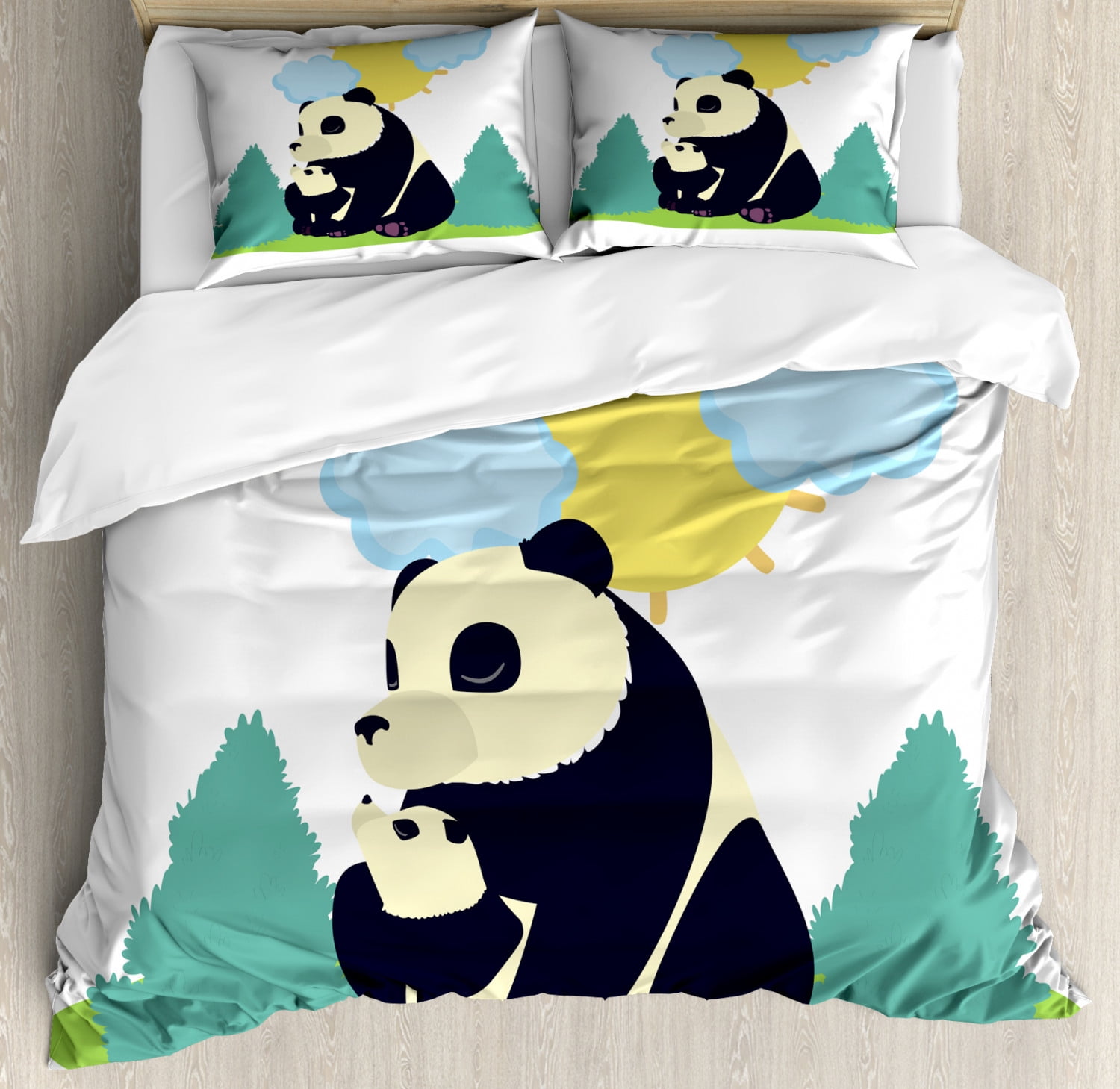 panda comforter baby