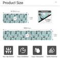 thumbnail image 3 of Yayeee Faucet Mat for Kitchen Sink 30" Diatomite Long Splash Guard Pad, Green Cocktail Cat Pattern, 3 of 7
