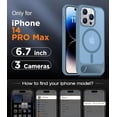thumbnail image 2 of Funda con Soporte Magnético invisible, Delgada Mate, para iPhone 14 Pro Max, Azul Claro, 2 of 7