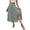 Green, variant on Bbyeadc Summer Skirts for Women Midi A Line Flowy Skirt Side Slit High Waisted Boho Floral Print Skirts Elegant Beach Outfits ,Green (M)