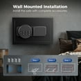 thumbnail image 6 of SRWTRCHRY 0.4 Cu. ft. Safe Box, Lock Box with Fireproof Safe Bag, Cash Box, Money Box with Key, Small Safe, Digital Keypad Lock, Wall-Mount, 6 of 18