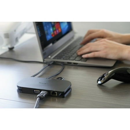 Kensington - USB-C Mobile Docking Station - Black