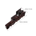 thumbnail image 2 of 1pc Antique Display Rack Carving Crafts Mahogany Display Stand for Home Office, 2 of 8