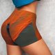 thumbnail image 4 of Fotbe Orange Net Fishing Boat Shorts Sin Costuras – Shorts Deportivos de Cintura Alta para Mujer, Elásticos para Gimnasio, Yoga, Running o Ciclismo-X-Large, 4 of 8