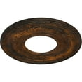 thumbnail image 3 of 29 3/8"OD x 11 5/8"ID x 1 1/8"P Anthony Ceiling Medallion (Fits Canopies up to 11 5/8"), Hand-Painted Rust, 3 of 6