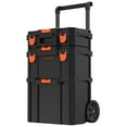 thumbnail image 4 of BLACK+DECKER Rolling Tool Box, Stackable Storage System | 3 Piece Set (BDST60500APB), 4 of 11