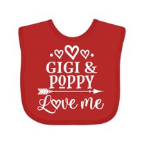 Inktastic Gigi and Poppy Love Me Boys or Girls Baby Bib