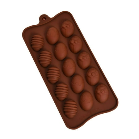 

15 Holes Easter Eggs Chocolate Molds Silicone Mold Cake Molds Nontoxic Durable Kitchen Baking Tools for Jelly Chocolate