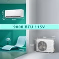 thumbnail image 5 of TACOOL Split Air Conditioner 9000BTU Mini Split Air Conditioner&Heater, 17 SEER2 AC Unit Cools Rooms up to 450 Sq. Ft, Energy Efficient Inverter AC with Heat Pump (115 V), 5 of 8