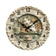 thumbnail image 2 of Reloj de pared de diseño retro, funciona con pilas, movimiento silencioso, reloj decorativo artístico para oficina, comedor, bar, cafetería. Estilo A, 2 of 8