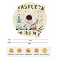 thumbnail image 6 of 15 Inch Round Placemats Set of 4, Beige Gnomes Easter Non Slip Heat Insulation PP Table Mats, Eggs Botanical Carrot Pastoral Washable Place Mats for Kitchen Dining Party Table Decor, 6 of 7
