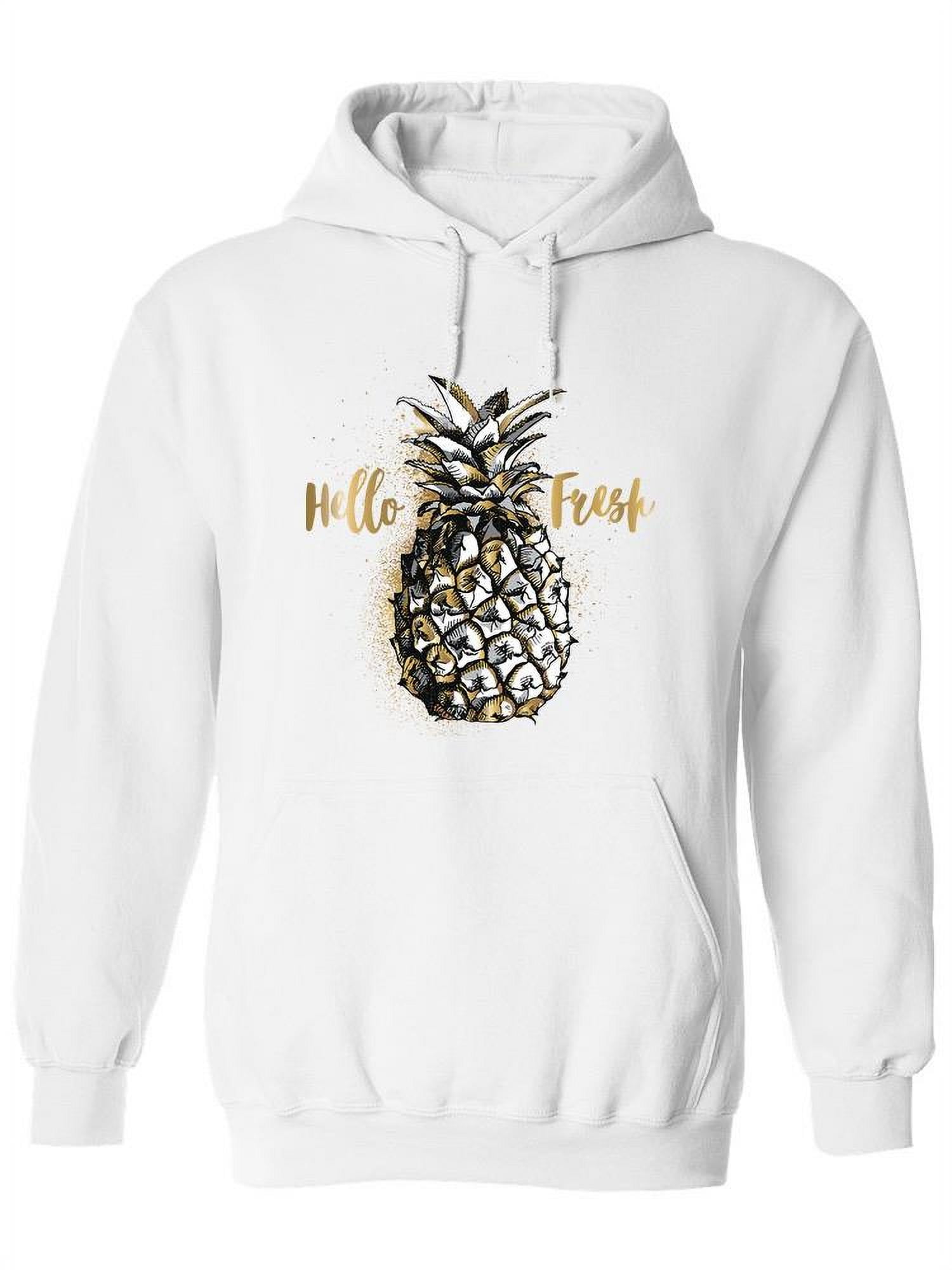 Gold And Silver Pineapple Fruit. Hoodie Women -Image by Shutterstock,  Female 3X-Large - Walmart.com