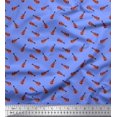 thumbnail image 1 of Soimoi Cotton Poplin Fabric Guitar Musical Instrument Print Sewing Fabric Yard 56 Inch Wide, 1 of 3