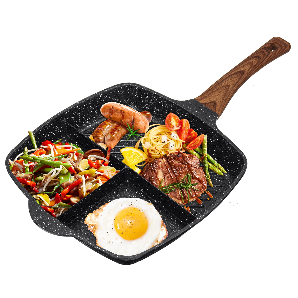 Frying Pan 34cm For Three Sausage Skillet Grillpan Fire Bowl 