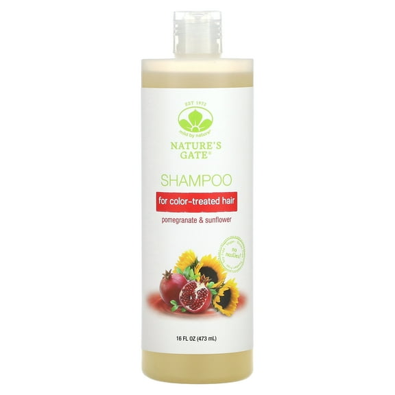 Mild By Nature (Nature's Gate), Pomegranate & Sunflower Shampoo for Color-Treated Hair, 16 fl oz (473 ml)