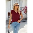 thumbnail image 4 of XCHQRTI Women's Casual Cap Sleeve Tank Tops Summer Trendy Dressy Sleeveless Vest Ladies Tee Tops, 4 of 9