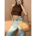 thumbnail image 2 of Blusa Crop Cuello Halter Canale Diseño Elegante y Comodidad, 2 of 5