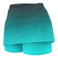 thumbnail image 5 of Lenpel Skorts for Women High Waisted Gradient Mini Workout Tennis Skirt with Shorts Summer Casual Athletic Skorts, 5 of 6