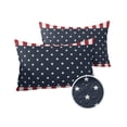 thumbnail image 2 of American Patriotic National Flag Outdoor Pillow Covers Set of 2,Decorative Waterproof Throw Pillow Case,Stars Blue Red and White Stripes Cotton Linen Soft Cozy Cushion Pillowcases, 2 of 7