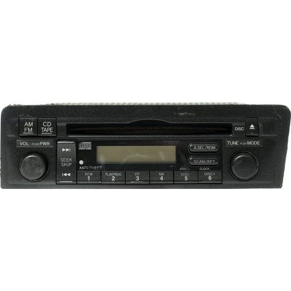 Restored 2001-03 Honda Civic Radio OEM AM FM Radio CD Player 39101-S5A-A610-M1 Face 2TC1 (Refurbished)
