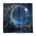 thumbnail image 2 of Yayeee Shower Curtain with Hooks 72"x72" Waterproof Fabric Bathroom Hanging Decor, Floral Occean, 2 of 5